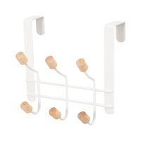 "Helsinski" 6 Hook Over Door Hanger - White