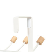 "Helsinski" 6 Hook Over Door Hanger - White