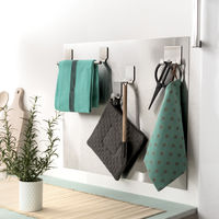 Kitchen Wall Splashback with Magnetic Storage Accessories