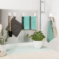 Kitchen Wall Splashback with Magnetic Storage Accessories