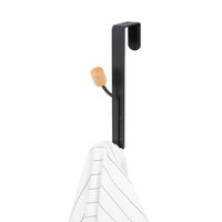 "Helsinski" 2 Hook Over Door Hanger - Black