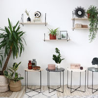 "Agneta" Black Marble Side Table Copenhagen