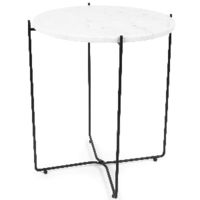 "Agneta" White Marble Side Table Copenhagen