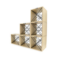 Set of 6 Copenhagen Stackable Cube Wine Racks
