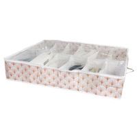 Blush Under Bed Shoe Storage Bag with 12 Compartments