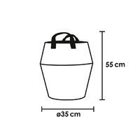 Large "Belly" storage basket in felt