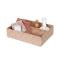 "Stan" Drawer Organiser with 3 Compartments - Pink Blush