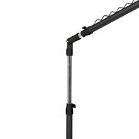 Under stairs clothes rails - Black and silver