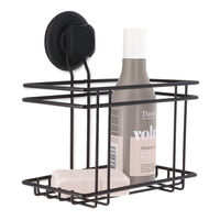 "Bestlock Black" Suction Wall Mountable Storage Rack