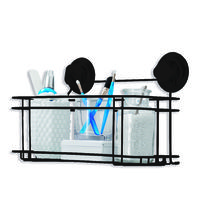 "Bestlock Black" Suction Wall Mountable Large Storage Rack