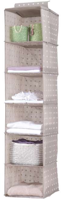 Rivoli Hanging Clothes Organiser with 6 Compartments