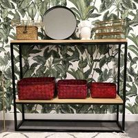 Set of 3 baskets "Hanoi" red