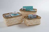 Set of 3 "Halong" Bamboo Storage Baskets