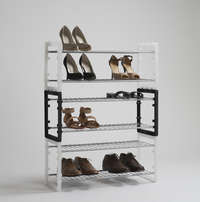 Set of 3 "Tom" Stackable Shoe Storage Racks