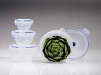 Set of 4 Aspi Fresh Round Vacuum Food Storage Containers with Pump