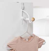"Sigma" Over Door Single Hanging Hook with Coat Hanger Storage