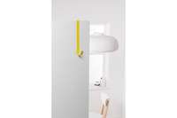 "Solo" Steel Over Door Easy Reach Hanging Hook - Yellow