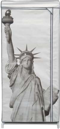 Statue of Liberty Metal Frame Portable Wardrobe