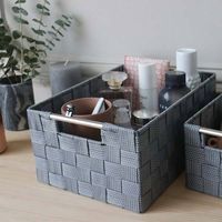 "Toronto" Large Storage Basket – Grey