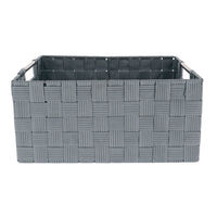 "Toronto" Medium Storage Basket – Grey