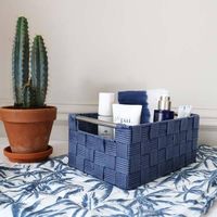 "Toronto" Small Storage Basket – Blue