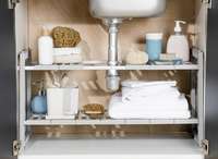 Extendable Under Sink Storage Rack