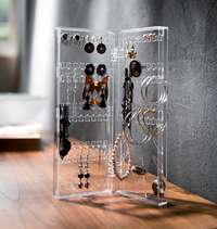 Vertical Jewellery Holder - Transparent