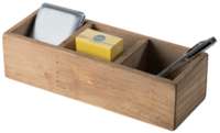"Vintage" 3 compartment wooden tray