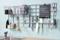 Walltech Kitchen Shelf with Hanging Rail